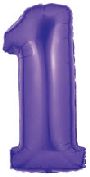 Purple Number 1 Balloon